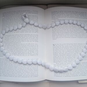 Chic White Beaded Necklace
